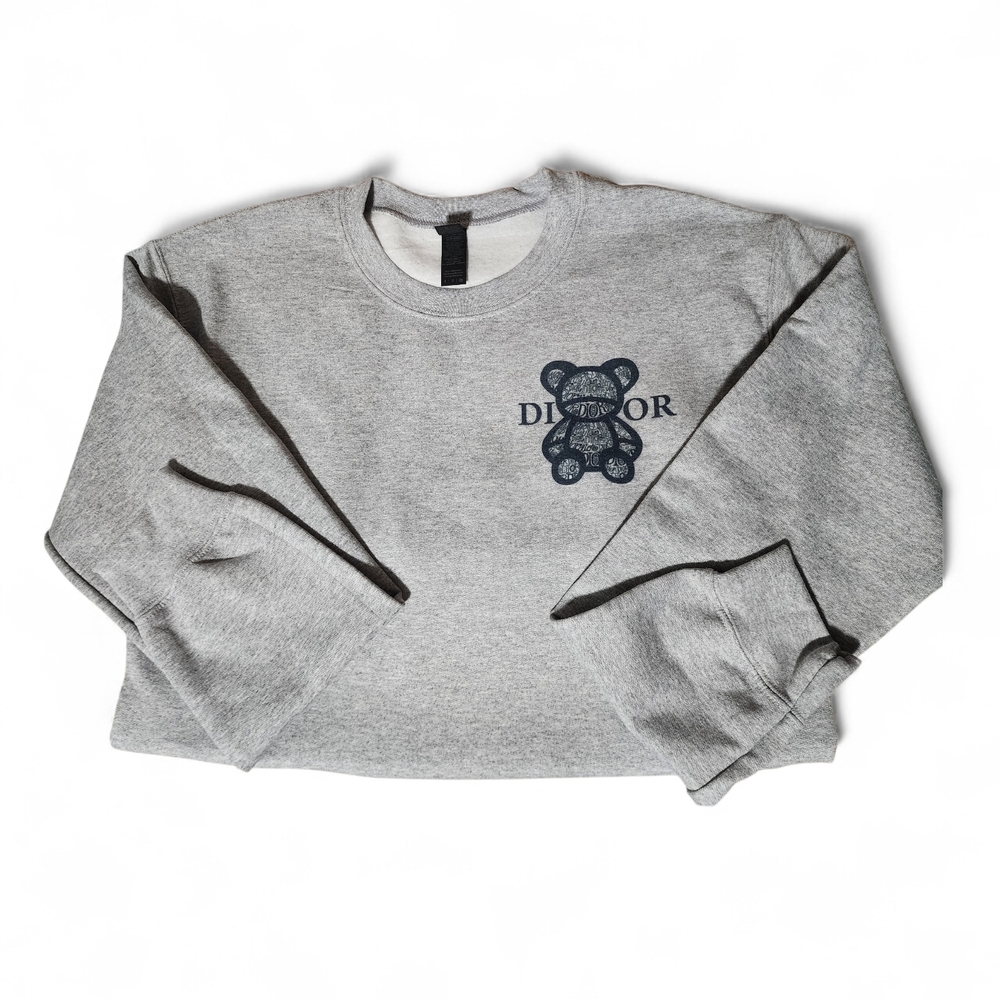 Grey Teddy Logo Sweatshirt - Picture 4 of 4